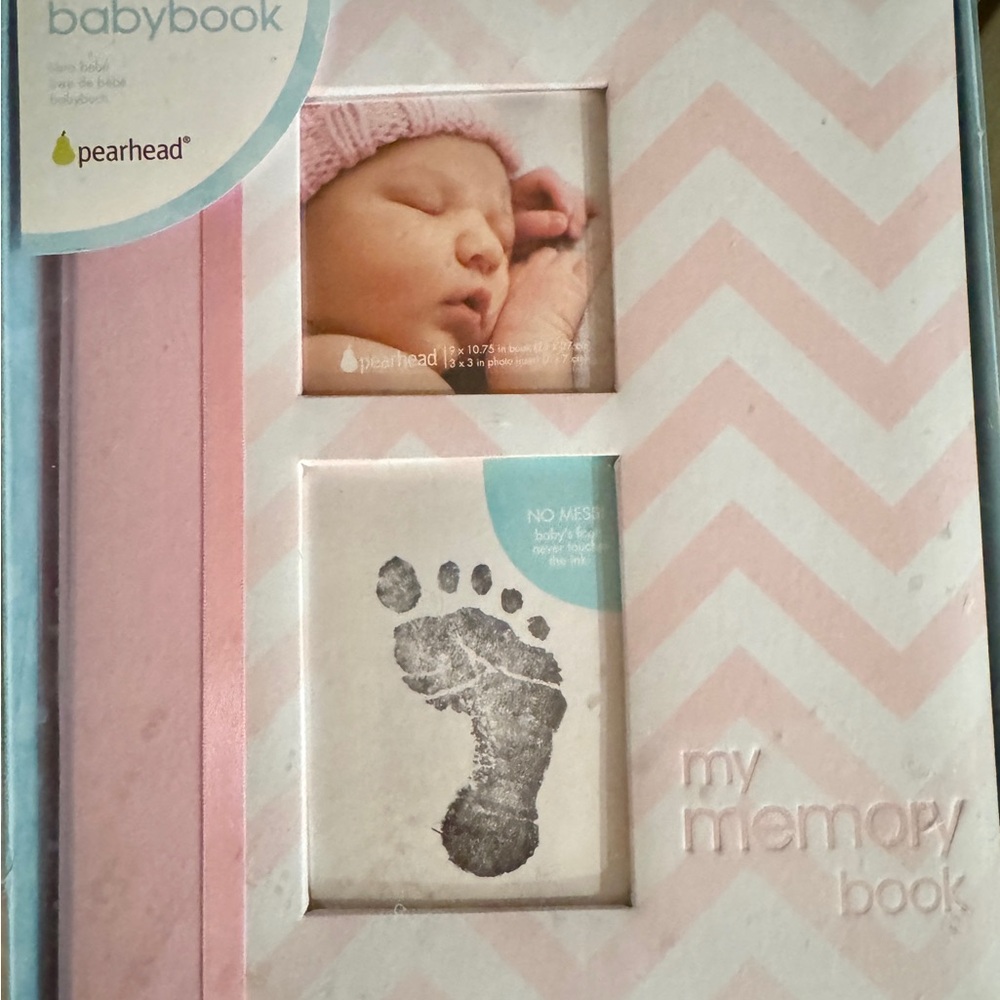 Baby Girl Memory Book & Growth Blanket with Card Set